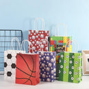 30PCS Fashion Ball Kraft Paper Gift Bag Festivals gift tote bag Party Favor Bag - Soccer-30pcs