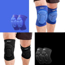 Knee Pad Crashproof Antislip Brace Leg Sleeve Protector Guard Support Men - Black*1 Pair