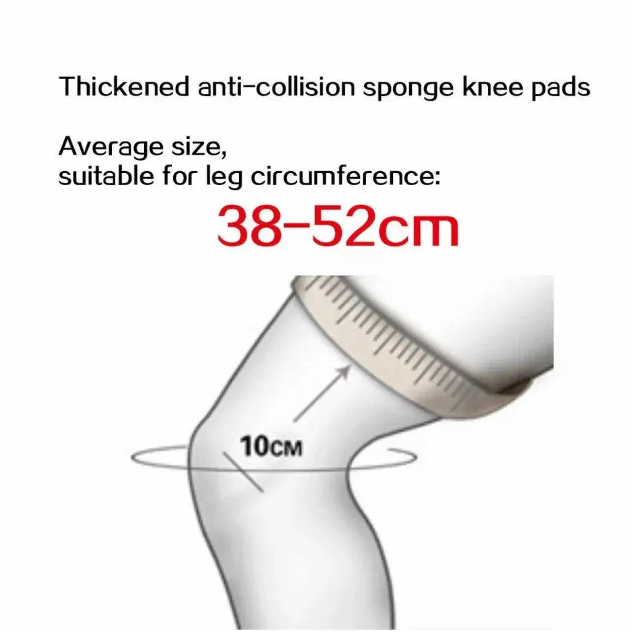 Knee Pad Crashproof Antislip Brace Leg Sleeve Protector Guard Support Men - Blue*1 Pair