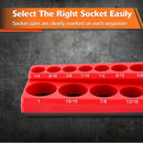 Plastic Socket Storage Rack Tool Organizer for Metric and Imperial Sockets