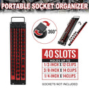 Portable Socket Storage Rack Tool Rack Socket Tool Organizer Garage Workshop