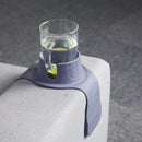 Couch Cup Holder Silicone Drink Coaster Tray Sofa Armrest Stand Car Cup Holder - Grey