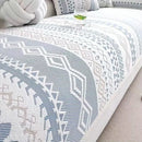 Sofa Cover Modern Geometric Green Breathable Soft for Living Room - 180 x 230cm