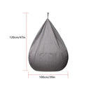 Large Bean Bag Chair Sofa Cover in Grey with Durable Fabric 120×100cm