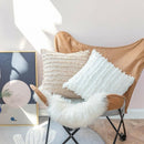 Boho Tassel Fringe Striped Cushion Cover Soft Home Decor Sofa Throw Pillow Case - Navy