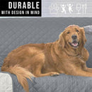 190x195cm Seater Pet Sofa Protector Cover Quilted Couch Covers Lounge Slipcover - Blue