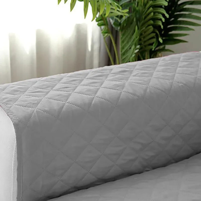 190x195cm Seater Pet Sofa Protector Cover Quilted Couch Covers Lounge Slipcover - Grey