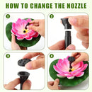 Water Fountain with Lotus Leaf Solar Bird Bath Fountain Pump Lotus Shaped Solar