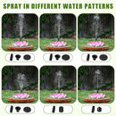 Water Fountain with Lotus Leaf Solar Bird Bath Fountain Pump Lotus Shaped Solar