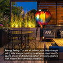 Hot Air Balloon Solar Lantern Garden Decor Outdoor Patio Hanging Lights Durable