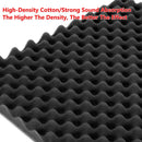 Black Egg-Crate Wall Panel Set 30 x 30 x 3 cm - 20 Pieces
