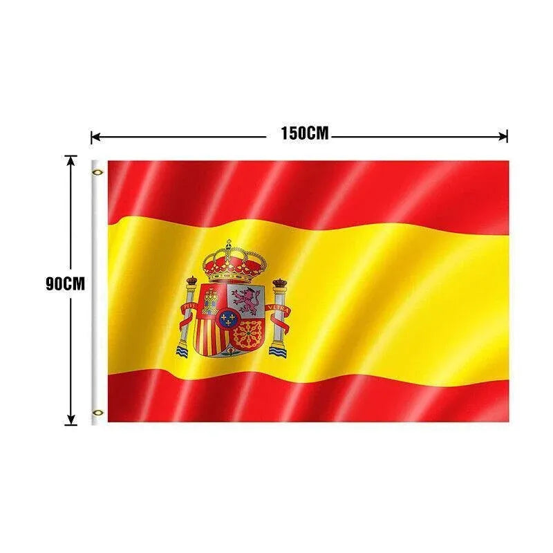 Large Spain Spanish Flag Heavy Duty Outdoor ES 90x150cm - 3x5ft