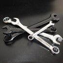 14 Piece Metric Combination Spanner Set with Roll Bag 8mm to 24mm Heavy Duty