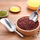 4 Sizes Aluminum Alloy Ice Shovel Flour Rice Scoop Multipurpose Kitchen Tool - L