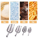 4 Sizes Aluminum Alloy Ice Shovel Flour Rice Scoop Multipurpose Kitchen Tool - XL