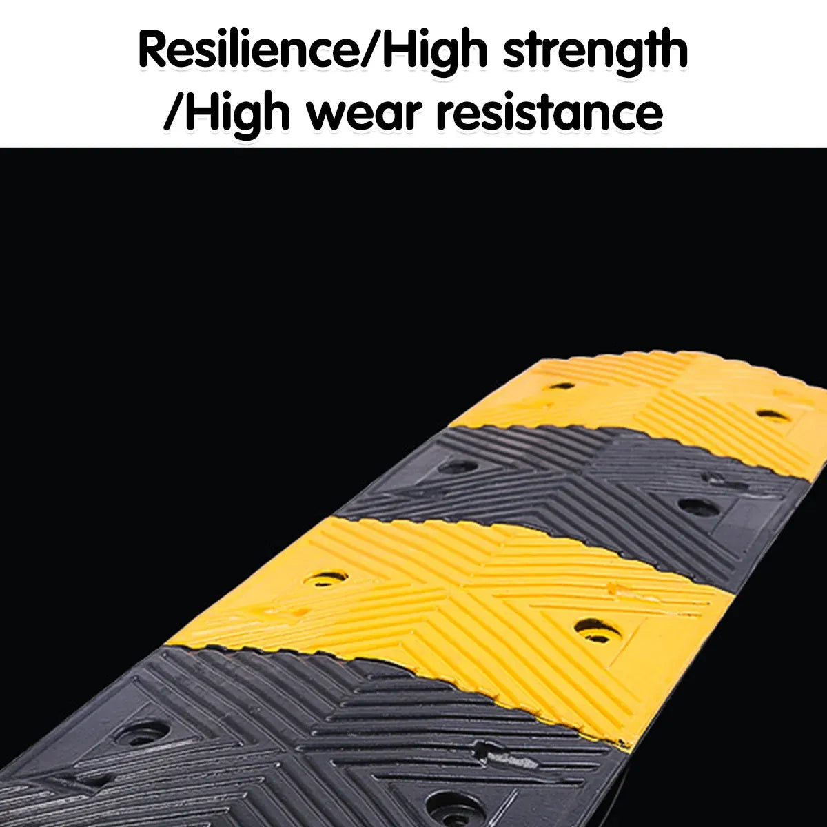 Rubber Speed Bump Car Parking Speed Bumper Heavy Duty Wear-Resistance Durable