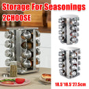 Rotating Spice Bottle Seasoning Rack Multi layer Seasoning Jar Storage Kitchen - Square