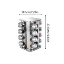 Rotating Spice Bottle Seasoning Rack Multi layer Seasoning Jar Storage Kitchen - Square