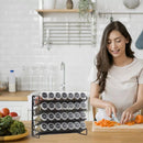 Black Four-Tier Spice Rack 34 x 11 x 32 cm - 1 Piece