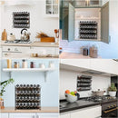Black Four-Tier Spice Rack 34 x 11 x 32 cm - 1 Piece
