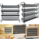 Black Four-Tier Spice Rack 34 x 11 x 32 cm - 1 Piece