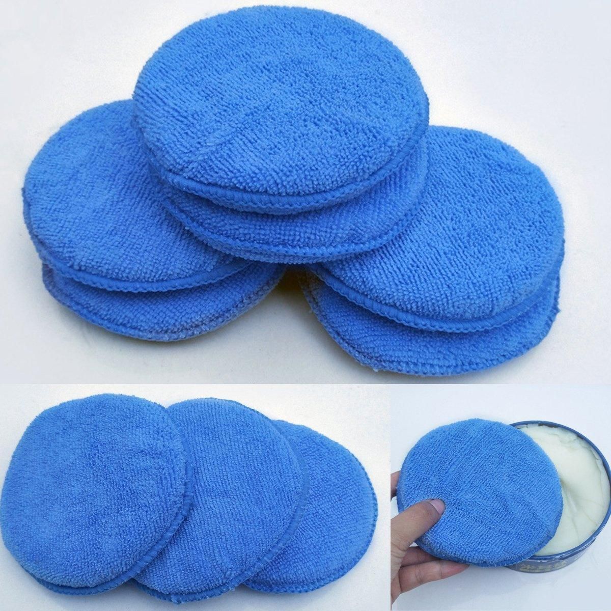 10pcs Car Waxing Sponge Polishing Pads Car Wash Sponges for Crystal Coating