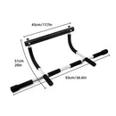 1-Piece Black and Silver Doorway Pull-Up Bar