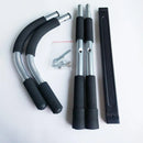 1-Piece Black and Silver Doorway Pull-Up Bar