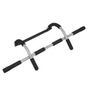 1-Piece Black and Silver Doorway Pull-Up Bar