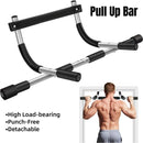 1-Piece Black and Silver Doorway Pull-Up Bar