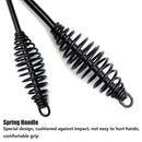 Welding Chipping Hammer Spring Handle Hold Heart Cleaning Harden DIY Metal Black - 670g