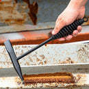 Welding Chipping Hammer Spring Handle Hold Heart Cleaning Harden DIY Metal Black - 670g