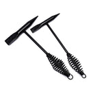 Welding Chipping Hammer Spring Handle Hold Heart Cleaning Harden DIY Metal Black - 670g
