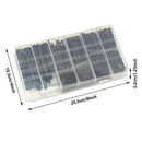 450-Piece Slotted Spring Tension Pin Assortment with Storage Case