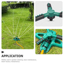 Automatic Lawn Sprinkler 360 Degree Rotating Garden Watering System Tool