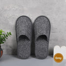 50 Pairs SPA Hotel Guest Slippers Closed Toe Disposable Terry Style Linen - White