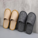 50 Pairs SPA Hotel Guest Slippers Closed Toe Disposable Terry Style Linen - White