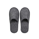 50 Pairs SPA Hotel Guest Slippers Closed Toe Disposable Terry Style Linen - Grey