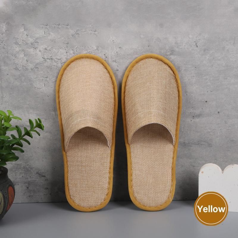 50 Pairs SPA Hotel Guest Slippers Closed Toe Disposable Terry Style Linen - Grey