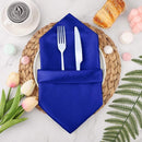 50PCS Polyester Plain Fabric Cotton Napkins For Wedding Cloth pc Table Dinner - Red