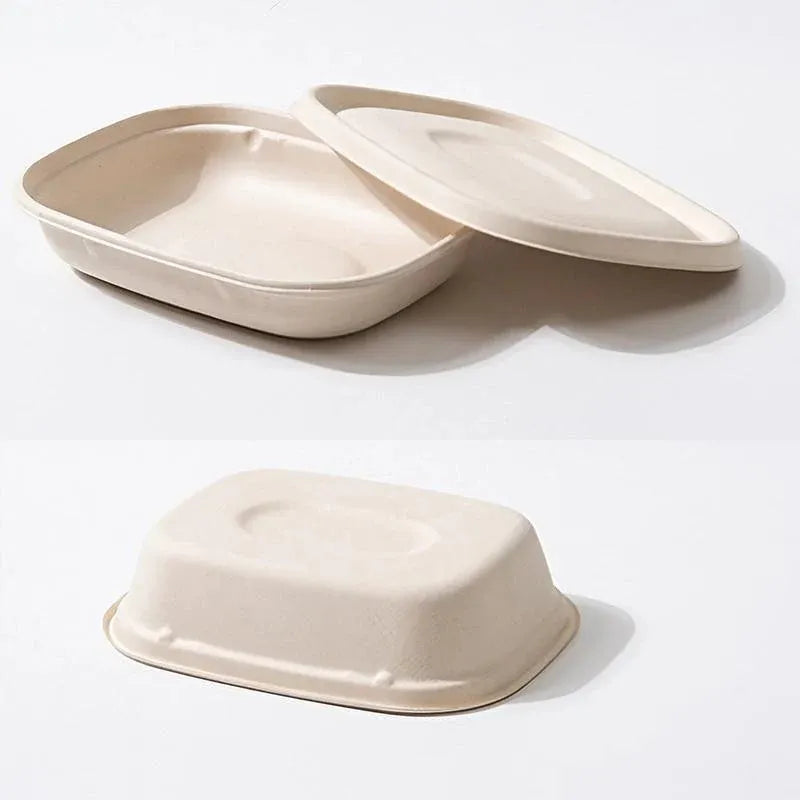 100X Food Preparation Burger Storages Cake Packaging Box Lunch Boxes - 1300ml-Primary