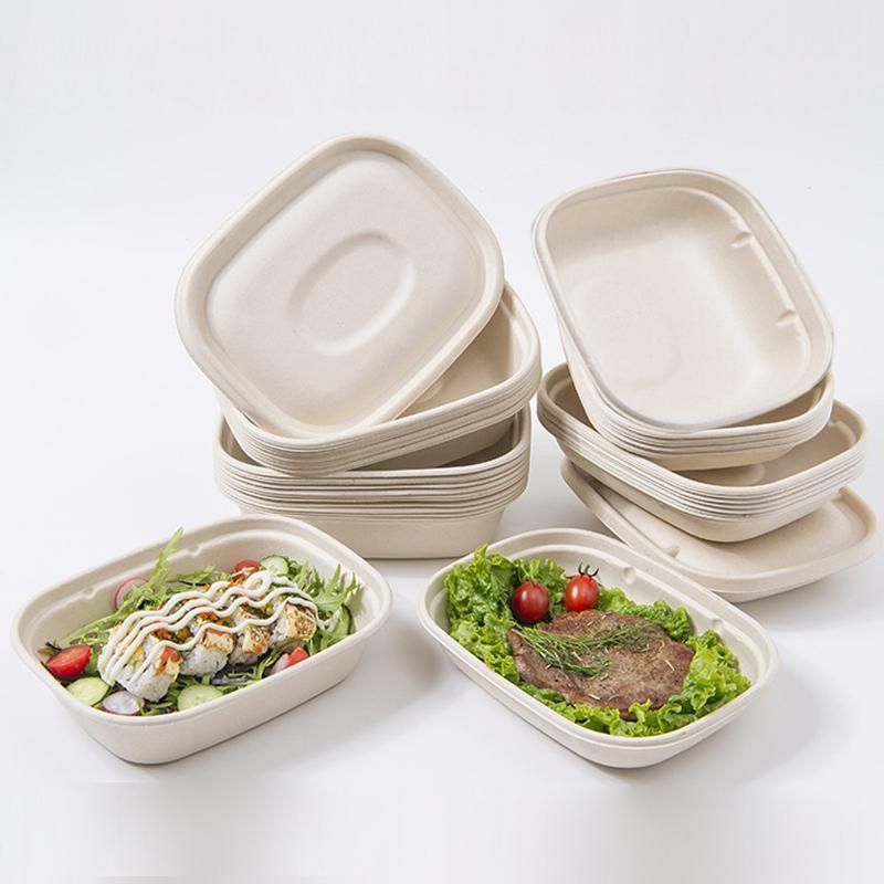 100X Food Preparation Burger Storages Cake Packaging Box Lunch Boxes - 1300ml-Primary