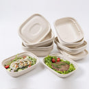 100X Food Preparation Burger Storages Cake Packaging Box Lunch Boxes - 1300ml-Primary