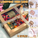 10PCS Bouquet Decor Wrapping Yarn Band Packaging Wave Organza Ribbon 9/10/45m - Jute webbing