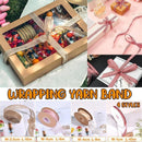 10PCS Bouquet Decor Wrapping Yarn Band Packaging Wave Organza Ribbon 9/10/45m - Beige fishtail veil