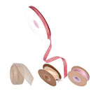 10PCS Bouquet Decor Wrapping Yarn Band Packaging Wave Organza Ribbon 9/10/45m - Beige fishtail veil