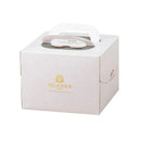 30PCS White Portable Cake Boxes Display Window Packing Case Party with Handle Birthday - 6 inch