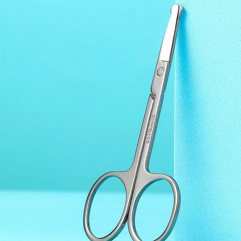 Korean Made Nose Hair Remover Stainless Steel Scissors Trimmer Precision Clipper