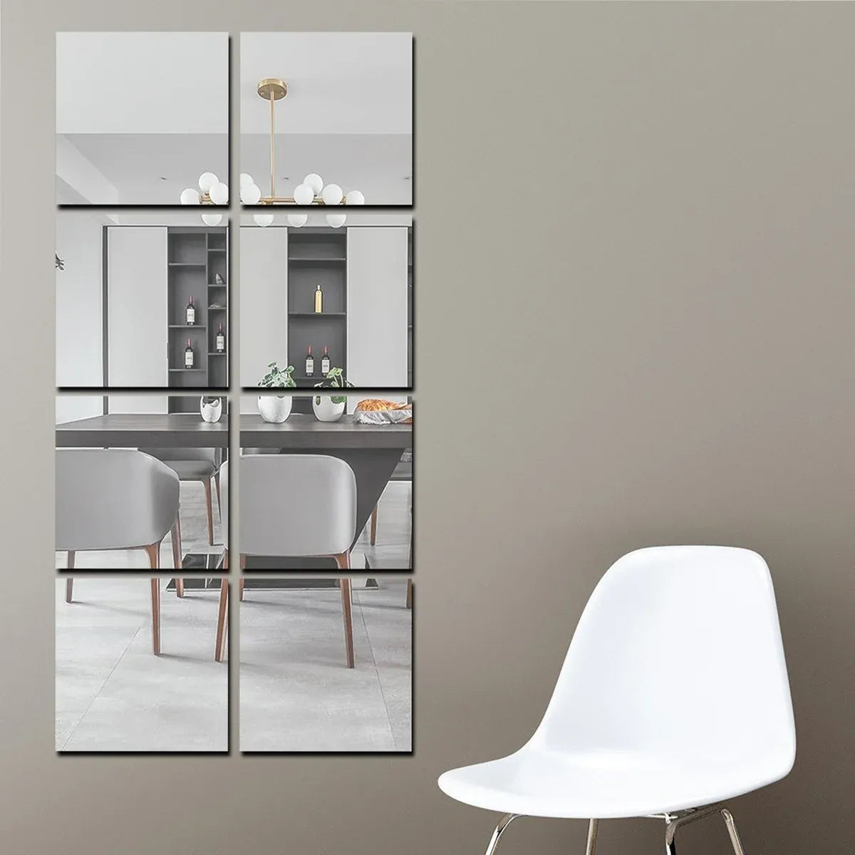 Acrylic Self-Adhesive Wall Mirror Sticker Easy Installation Removable Durable