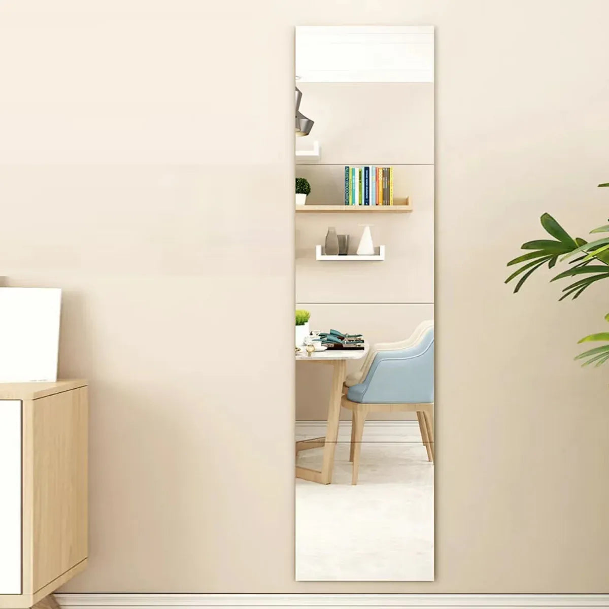 Acrylic Self-Adhesive Wall Mirror Sticker Easy Installation Removable Durable